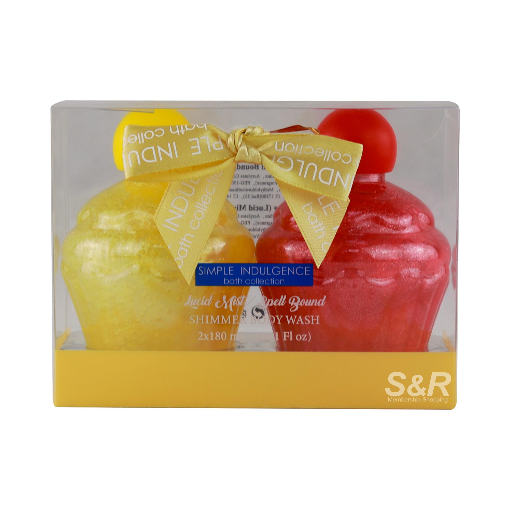 Simple Indulgence Bath Collection Shimmer Cupcake Body Wash 2 bottles